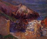 Поль Гоген Скалы на побережье-1889